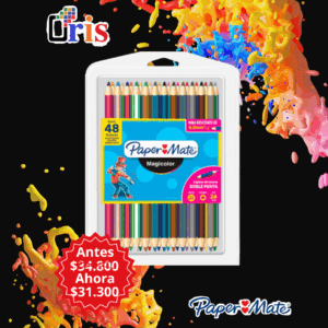 Lápices Magicolor Doble Punta x24 (48 Colores) - Set de Arte Profesional