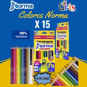 Colores Norma Unipunta x15 (Edición 13+2) - Suaves y Mina Resistente