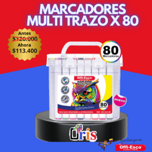 MARCADOR MULTITRAZO OFIESCO X 80 OE-525-80