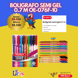 ESTUCHE DE ESFEROS OFFI-ESCO SURTIDOS X 10 OE-076F-10