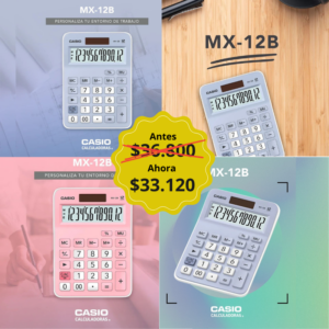 CALCULADORA CASIO MX-12B-WE