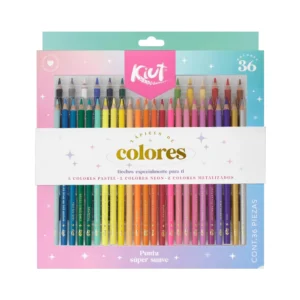 COLORES KIUT PASTEL X 36 UNIDADES
